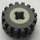 LEGO Gris clair Roue Jante Ø8 x 6.4 sans Côté Notch avec Petit Pneu avec Offset Bande de roulement (sans Band Around Centre of Bande de roulement) (73420)