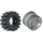 LEGO Light Gray Wheel Rim Ø8 x 6.4 without Side Notch with Tyre 8/ 75 x 8 Offset Tread