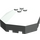 LEGO Light Gray Windscreen 6 x 6 Octagonal Canopy with Axle Hole (2418)