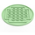 LEGO Vert clair Tuile 8 x 8 Rond avec 2 x 2 Centre Goujons (6177)