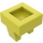 LEGO Citron clair Tuile 1 x 1 avec Agrafe (Pas de coupe au centre) (2555 / 12825)