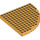 LEGO Orange clair Brique 12 x 12 Rond Coin  sans Top Pegs (6162 / 42484)