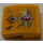 LEGO Lichtoranje Helling 2 x 2 Gebogen met Pink Diamonds en Zwart Flames Sticker (15068)