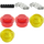 LEGO Light Prisms &amp; Titulaire, rouge/Jaune Light Covers 1147