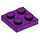 LEGO Lichtpaars Plaat 2 x 2 (3022 / 94148)