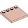 LEGO Light Salmon Tile 4 x 4 with Studs on Edge (6179)