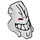LEGO Light Stone Gray Bionicle Piraka Thok Head with Red Eyes (55240 / 56665)