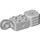 LEGO Light Stone Gray Brick 2 x 2 with Axle Hole, Vertical Hinge Joint, and Fist (47431)