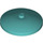 LEGO Licht turquoise Dish 4 x 4 (Solide nop) (3960 / 30065)