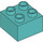 LEGO Light Turquoise Duplo Brick 2 x 2 (3437 / 89461)