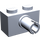 LEGO Lichtviolet Steen 1 x 2 met Pin zonder Studhouder aan de onderzijde (2458)
