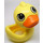 LEGO Lichtgeel Primo Duck Klein met Oranje snavel