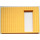 LEGO Light Yellow Scala Wall 40 x 2 x 22 2/3 with Door with Decoration