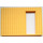 LEGO Light Yellow Scala Wall 40 x 2 x 22 2/3 with Door with Decoration (75589)