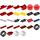 LEGO Lightning McQueen - Piston Cup capuche (rouge 2 x 8)