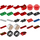 LEGO Lightning McQueen - Piston Cup Kap (Rood 2 x 8, Green 1 x 2)