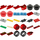 LEGO Lightning McQueen - Piston Cup Kapuze - rot und Schwarz Räder