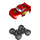 LEGO Lightning McQueen - Piston Cup capuche - Argent roues Duplo Figure