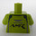 LEGO Lime Aston Martin Vantage GT3 Driver Minifig Torso (973 / 76382)