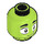 LEGO Lime Beast Boy Minifigure Head (Recessed Solid Stud) (3626 / 28159)