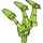 LEGO Lime Bionicle Claw Triple with Axle (32506)