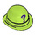 LEGO Lime Bowler Hat with ? Riddler Question Mark (51109 / 95674)