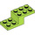 LEGO Chaux Support 2 x 5 x 1.3 avec des trous (11215 / 79180)