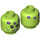 LEGO Lime Brainiac Minifigure Head (Recessed Solid Stud) (3626 / 20267)