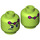 LEGO Lime Brainiac Minifigure Head (Recessed Solid Stud) (3626 / 36028)