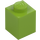 LEGO Lime Brick 1 x 1 with Stud on One Side (87087)