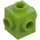 LEGO Lime Mattoncino 1 x 1 con Bottoncini su Quattro Lati (4733)