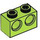 LEGO Lime Klods 1 x 2 med 2 Huller (32000)