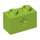 LEGO Lime Brick 1 x 2 with Axle Hole (&#039;+&#039; Opening and Bottom Tube) (31493 / 32064)