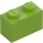 LEGO Lime Brick 1 x 2 with Bottom Tube (3004 / 93792)