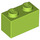 LEGO Lime Brick 1 x 2 with Bottom Tube (3004 / 93792)