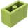 LEGO Limoen Steen 1 x 2 met buis aan de onderzijde (3004 / 93792)