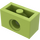 LEGO Lime Brick 1 x 2 with Hole (3700)