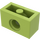 LEGO Limoen Steen 1 x 2 met Gat (3700)