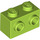 LEGO Lime Kloss 1 x 2 med Knotter på En Side (11211)