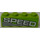 LEGO Lime Brick 1 x 4 with &#039;SPEED&#039; (Left) Sticker (3010)