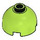 LEGO Lime Brick 2 x 2 Round with Dome Top (Hollow Stud, Axle Holder) (3262 / 30367)