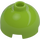 LEGO Limette Stein 2 x 2 Rund mit Dome oben mit Smiling Gesicht mit Drei Augen (Hohlnoppen, Achshalter) (3262 / 106345)