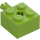 LEGO Lime Brick 2 x 2 with Pin and Axlehole (6232 / 42929)