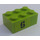 LEGO Lime Brick 2 x 3 with &quot;6&quot; (Right) Sticker (3002)