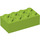 LEGO Lime Brick 2 x 4 with Axle Holes (39789)