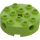 LEGO Lime Kloss 4 x 4 Runda med Hål (6222)