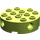 LEGO Lime Brick 4 x 4 Round with Holes (6222)