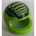LEGO Lime Crash Helmet with Green Stripes (2446 / 43077)