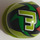 LEGO Lime Crash Casco con Lime &quot;M&quot; e Swirl (2446 / 46248)