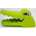 LEGO Lime Crocodile Head with opening jaw and teeth and eyes pattern